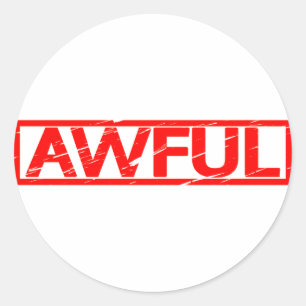 Sticker Rond Timbre terrible