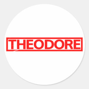 Sticker Rond Timbre Theodore