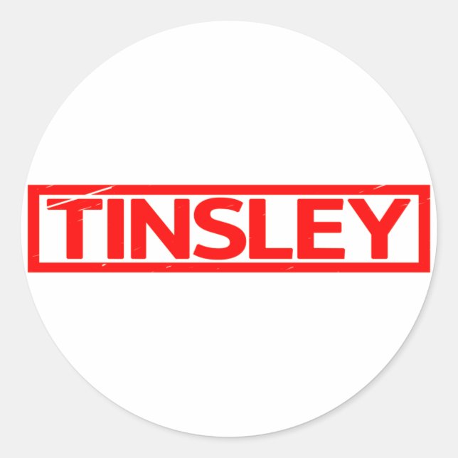 Sticker Rond Timbre Tinsley (Devant)