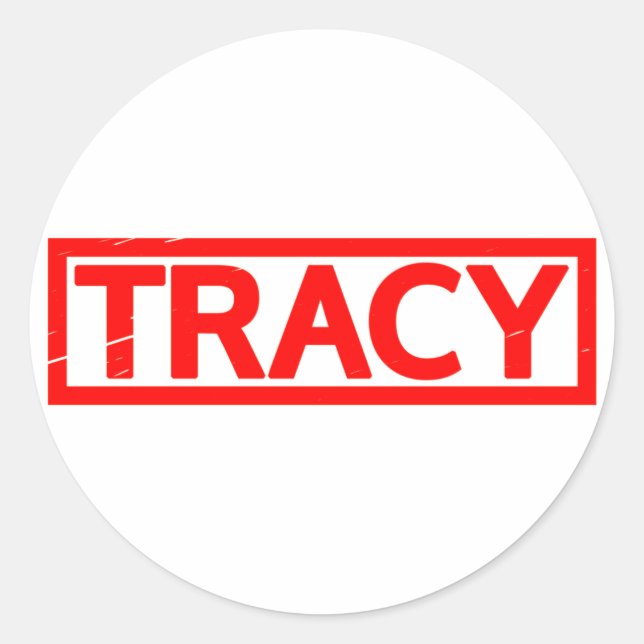 Sticker Rond Timbre Tracy (Devant)