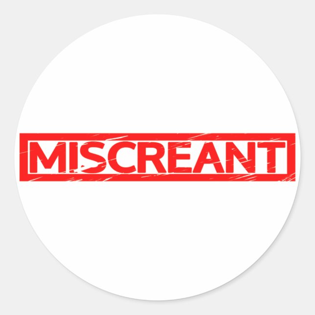 Sticker Rond Timbre trompeur (Devant)