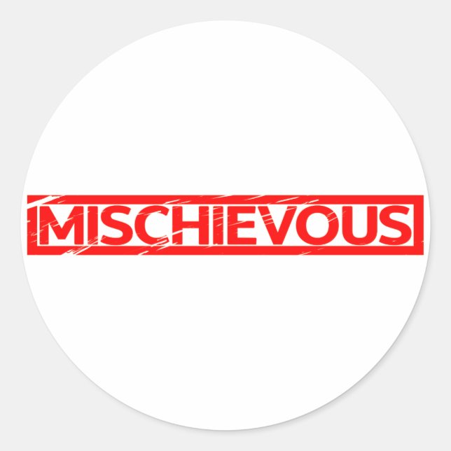Sticker Rond Timbre trompeur (Devant)