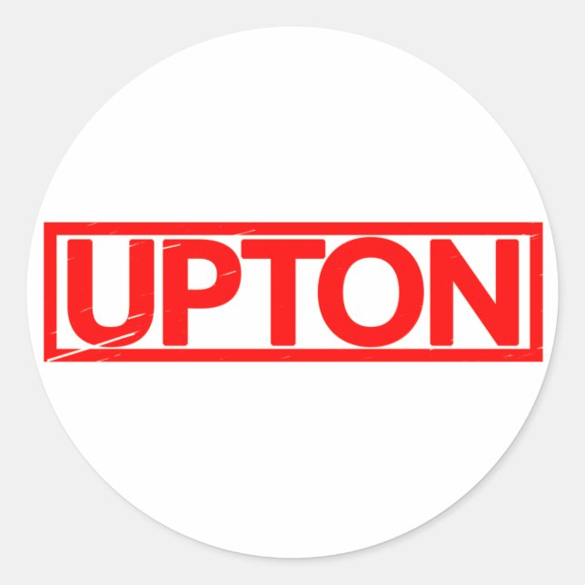 Sticker Rond Timbre Upton (Devant)