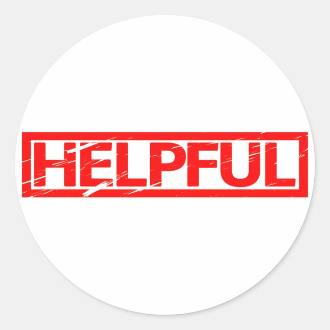 Sticker Rond Timbre utile (Devant)