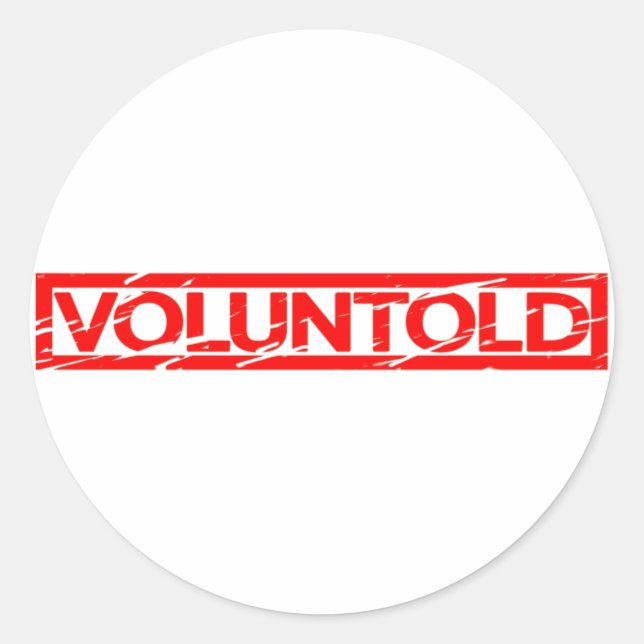 Sticker Rond Timbre volontaire (Devant)
