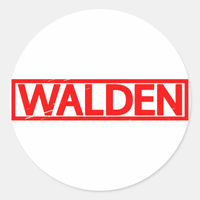 Sticker Rond Timbre Walden (Devant)