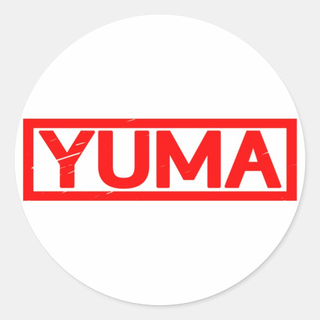 Sticker Rond Timbre Yuma (Devant)