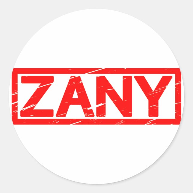 Sticker Rond Timbre Zany (Devant)
