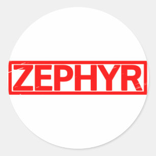 Sticker Rond Timbre Zephyr