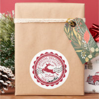 Timbres de Noël s'amuser mignonne Père Noël bébé