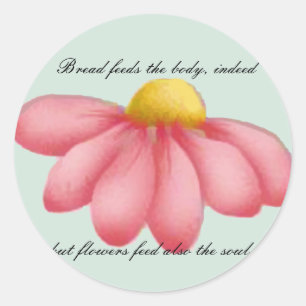 Sticker Rond Timbres et cartes de note pour le jour de la fête