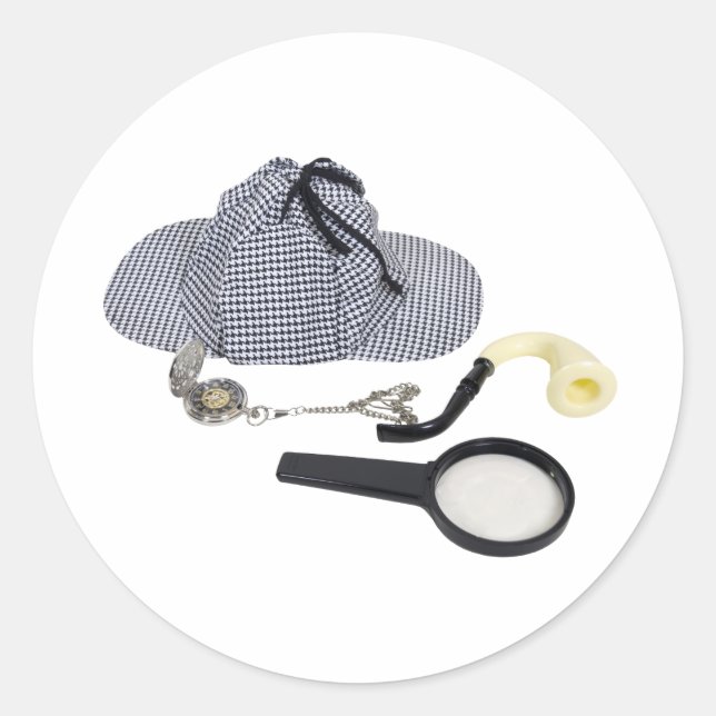 Sticker Rond TimeForDetective050110 (Devant)