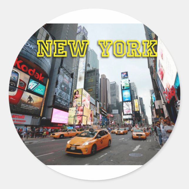 Sticker Rond Times Square (Devant)
