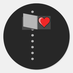 Sticker Rond Tin Man Heart Halloween Wizard Of Oz Tin Man Costu