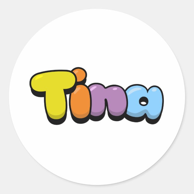 Sticker Rond Tina (Devant)
