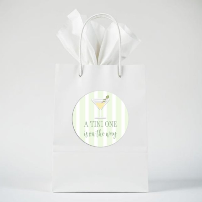 Sticker Rond Tini One Baby Shower (Créateur téléchargé)