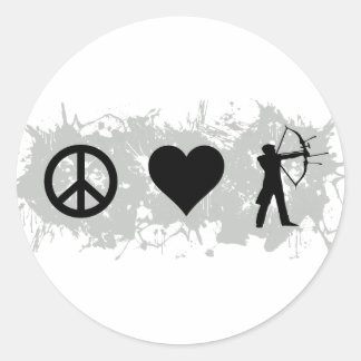 Sticker Rond Tir à l'arc 1