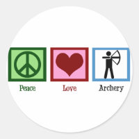 Tir à l'arc Peace Love