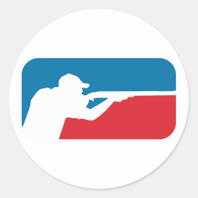 Sticker Rond Tir de la Ligue majeure (Devant)