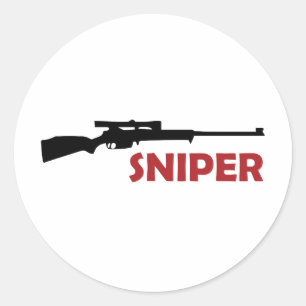 STICKER ROND ** TIREUR ISOLÉ **