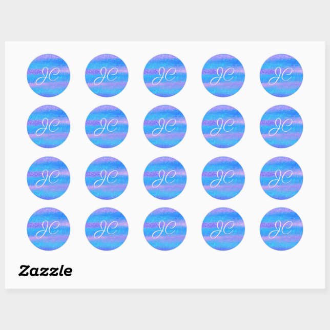 Sticker Rond Tirures Iridescentes Chatoyantes Turquoise Rose (Feuille)
