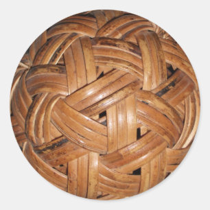 Sticker Rond Tissé, Tressé, Balle