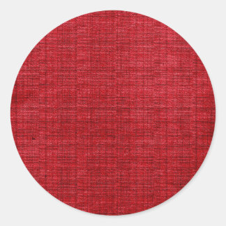 Sticker Rond Tissu rouge riche