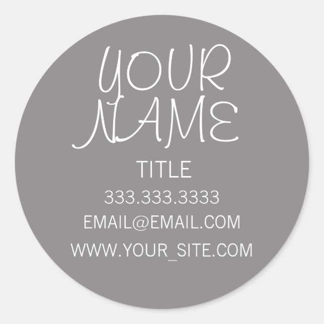 Sticker Rond Titane libre simple (Devant)