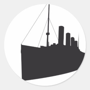 Sticker Rond titanic ombre