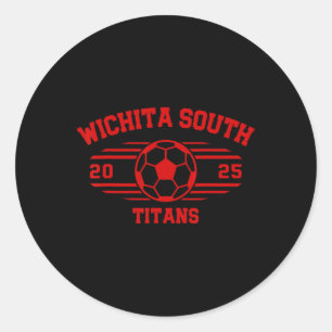 Sticker Rond Titans de Wichita South Soccer Ll 2025 Hs