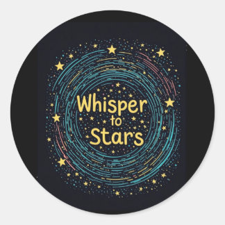 Sticker Rond Titre : Whisper to the Stars