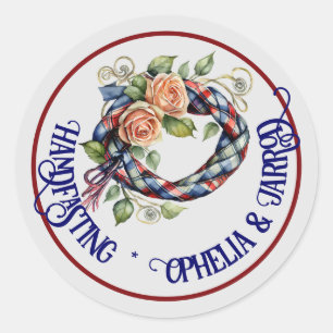 STICKER ROND TITULAIRES À MANIPULATION TARTAN POUR FAVORISER LE