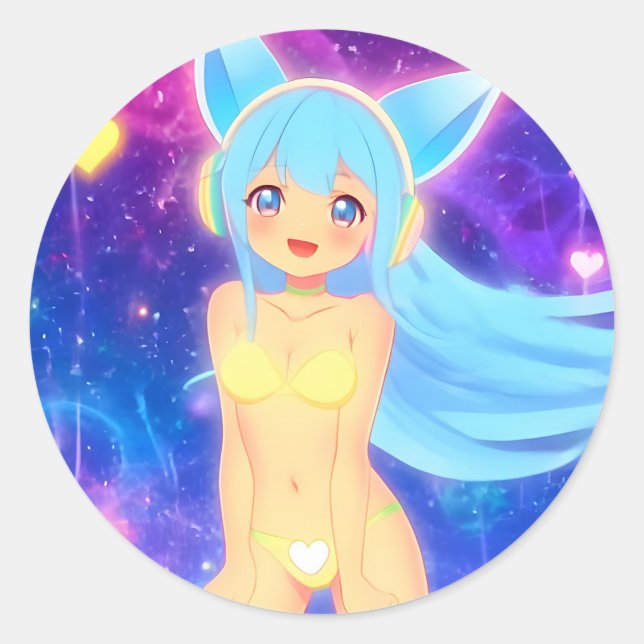 Sticker rond Tne Stellargroove Asame #01 (Devant)