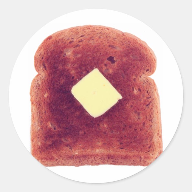 Sticker Rond Toast ! (Devant)