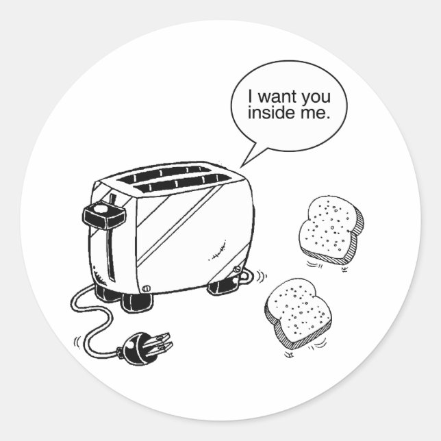 STICKER ROND TOAST À L'INTÉRIEUR DE MOI (Devant)