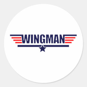Sticker Rond Tog Gun Wingman
