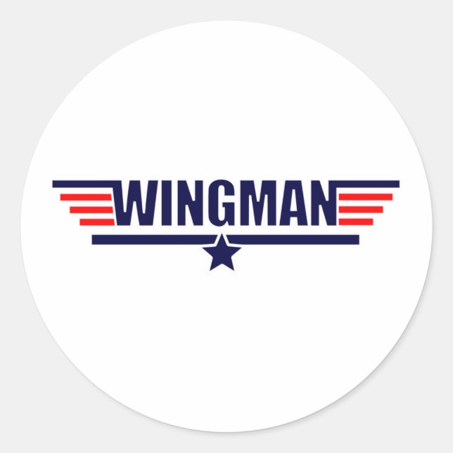 Sticker Rond Tog Gun Wingman (Devant)
