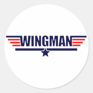 Sticker Rond Tog Gun Wingman