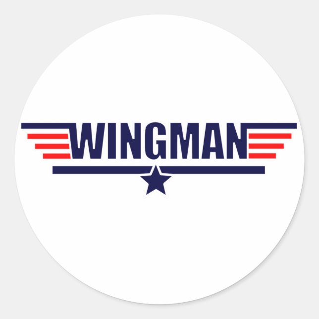 Sticker Rond Tog Gun Wingman (Devant)