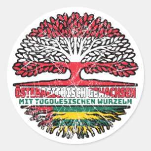 Sticker Rond Togo Arbre autrichien