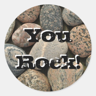 Sticker Rond Toi, Rock !