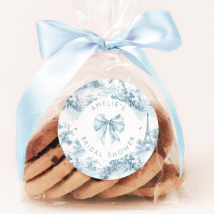 Sticker Rond Toile de Jouy Douche romantique romantique