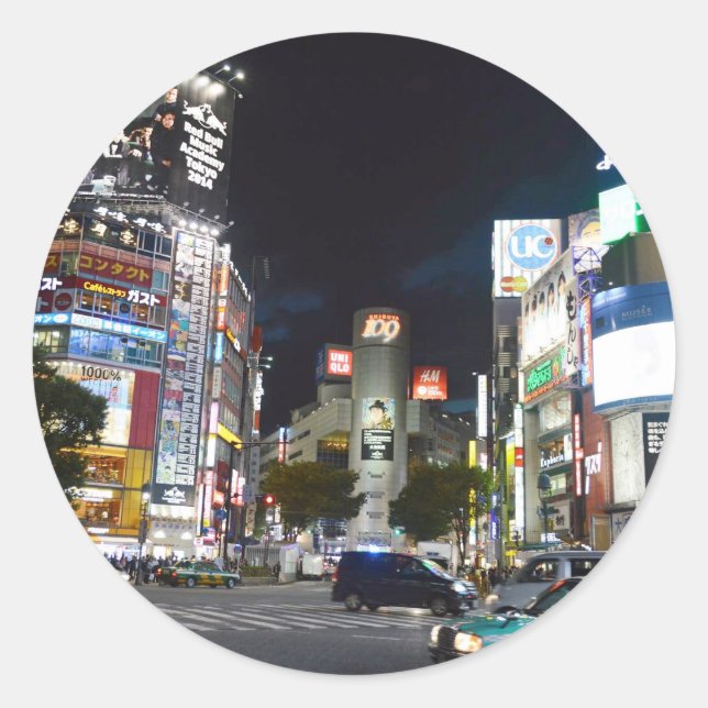 Sticker Rond Tokyo (Devant)