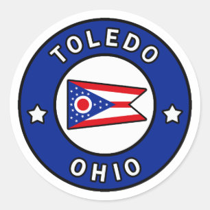 Sticker Rond Toledo Ohio