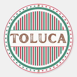 Sticker Rond Toluca City Pride Emblem – Mexican Identity