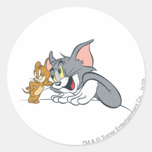 Sticker Rond Tom et bourgeons de Jerry les meilleurs