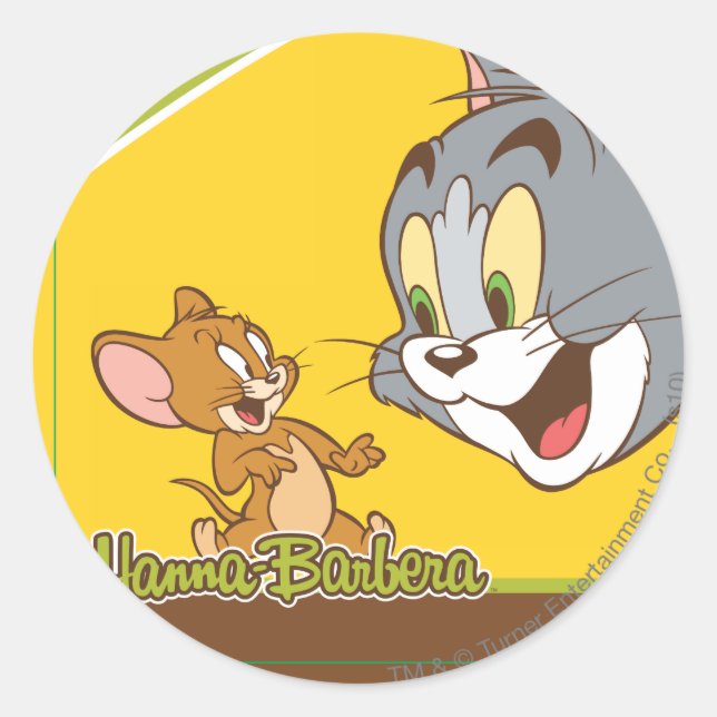 Sticker Rond Tom Et Jerry (Devant)