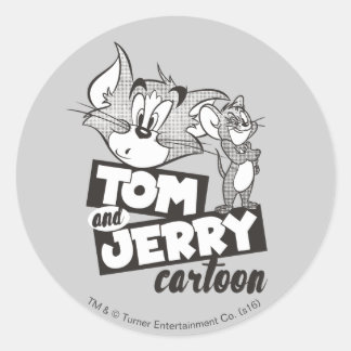 Sticker Rond Tom Et Jerry | Carton Tom Et Jerry