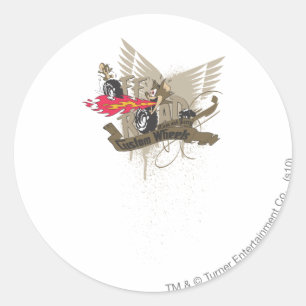 Sticker Rond Tom et Jerry Custome Wheels
