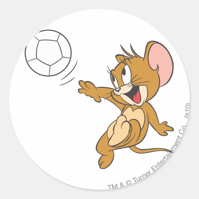 Sticker Rond Tom et Jerry Soccer (Football) 1 (Devant)